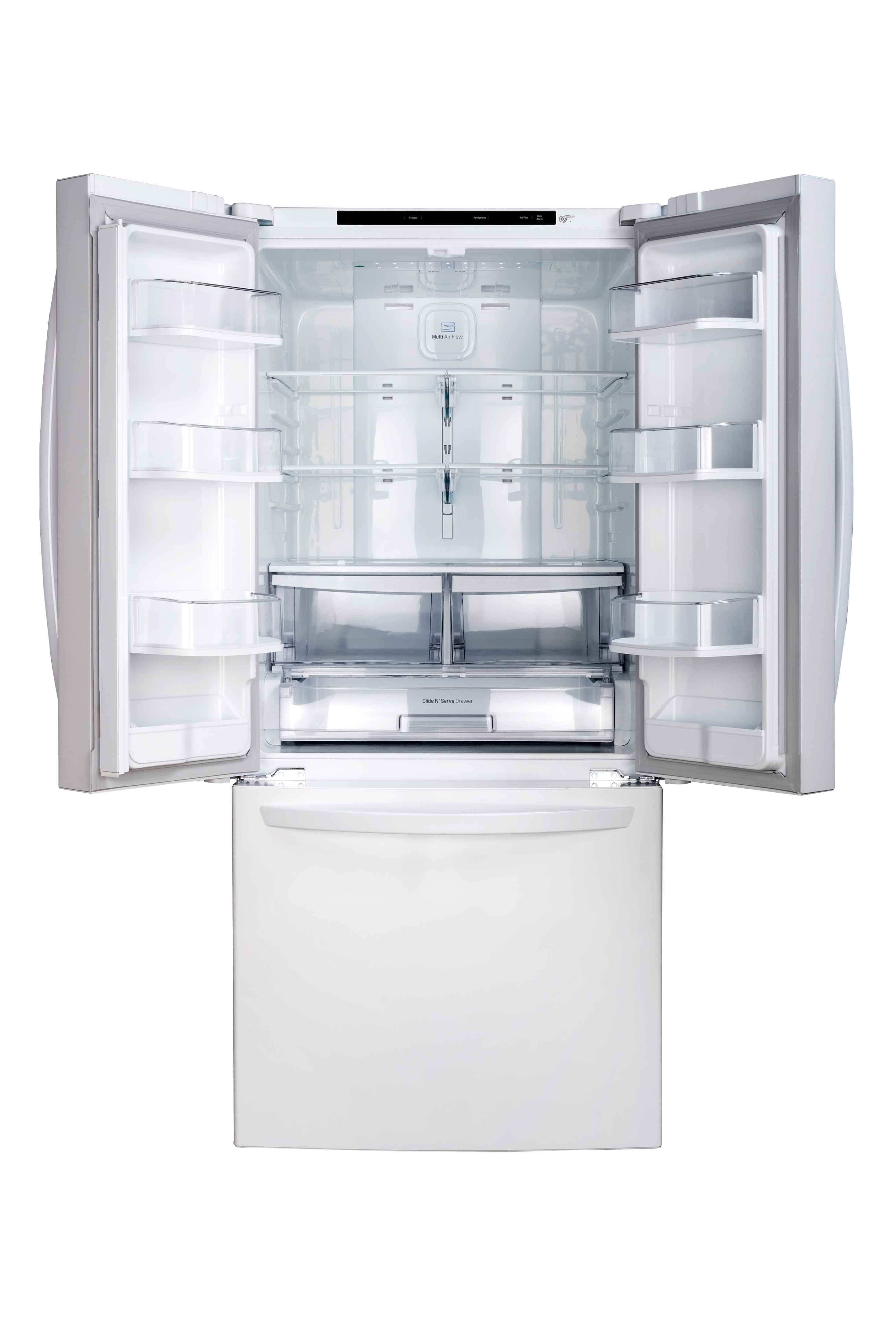 LG 30" White French Door Refrigerator (22 cu. ft.) - LRFNS2200W