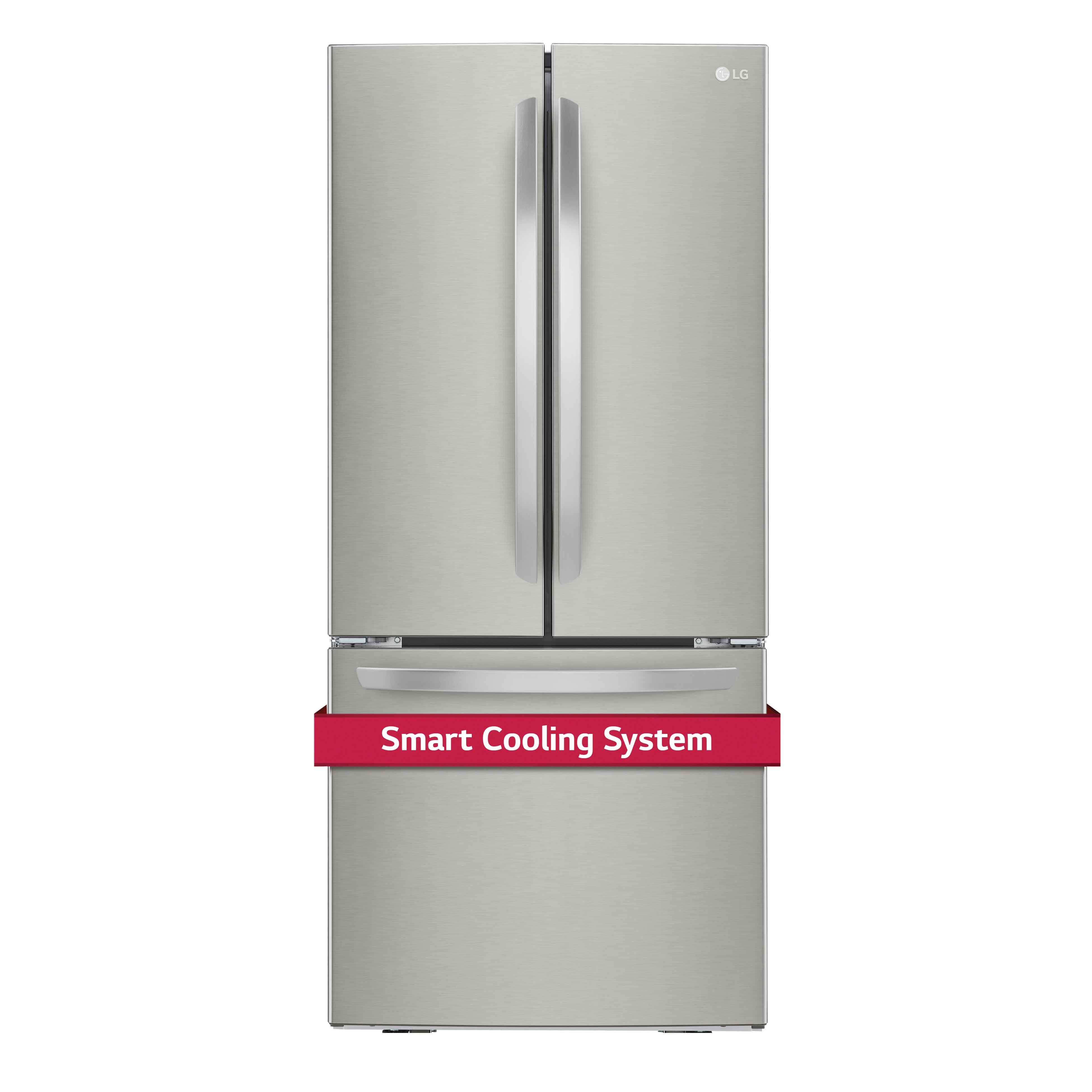 LG 30" Smudge Resistant Stainless Steel French Door Refrigerator (22 cu. ft.) - LRFNS2200S