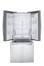 LG 30" Smudge Resistant Stainless Steel French Door Refrigerator with Water dispenser (22 cu. ft.) - LRFWS2200S