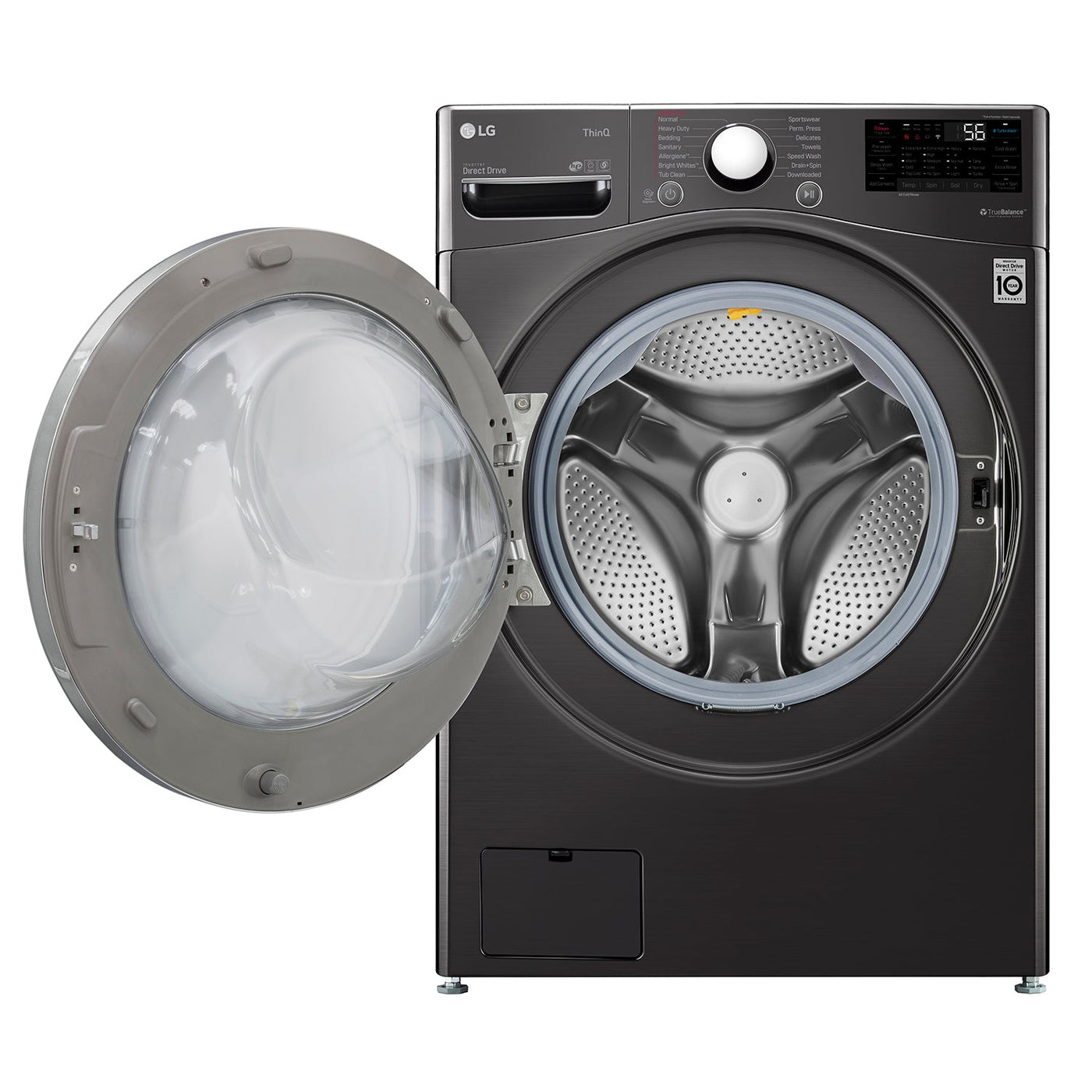 LG Black Steel Smart Wi-Fi Enabled All-In-One Washer/Dryer with TurboWash® Technology (5.2 Cu.Ft) - WM3998HBA