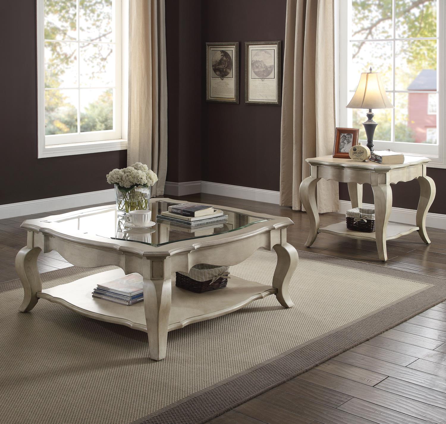 Plumage Coffee Table - Antique Taupe