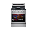 LG Smudge Resistant Stainless Steel True Convection InstaView™ Gas Range with Air Fry and Wi-Fi Enabled (5.8 Cu.Ft) - LRGL5825F