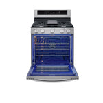 LG Smudge Resistant Stainless Steel True Convection InstaView™ Gas Range with Air Fry and Wi-Fi Enabled (5.8 Cu.Ft) - LRGL5825F