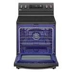 LG Black Stainless Steel 6.3 cu ft. Electric ThinQ® Range with Air Fry and Fan Convection- LREL6323D