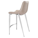 Teglberg Counter Height Stool - Greyish Brown/Silver - Set of 2
