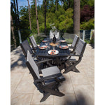POLYWOODÂ® Coastal Folding Chair - Textured Black /Metallic