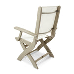 POLYWOODÂ® Coastal Folding Chair - Sand/White