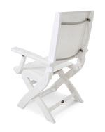 POLYWOODÂ® Coastal Folding Chair - White/White