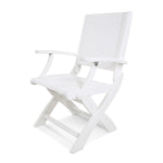 POLYWOODÂ® Coastal Folding Chair - White/White