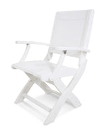 POLYWOODÂ® Coastal Folding Chair - White/White