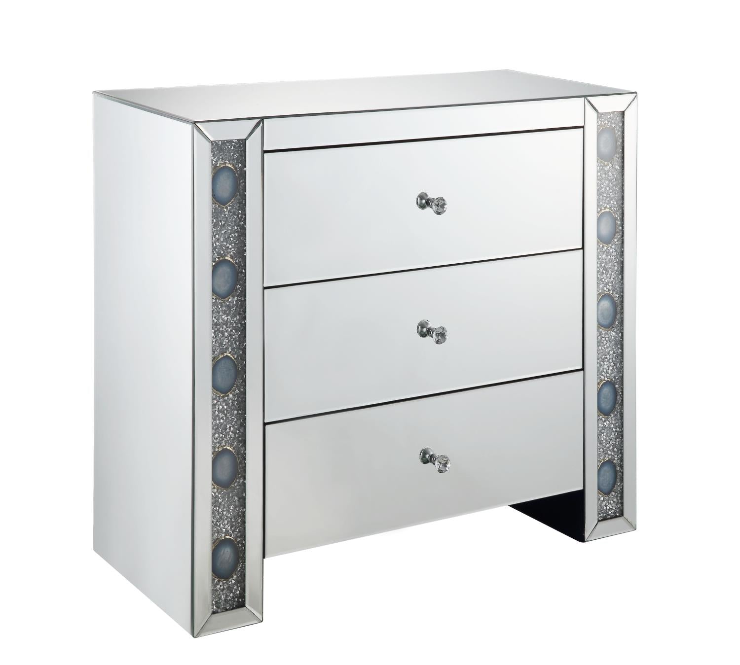 Sonja Mirrored Night Table/Dresser