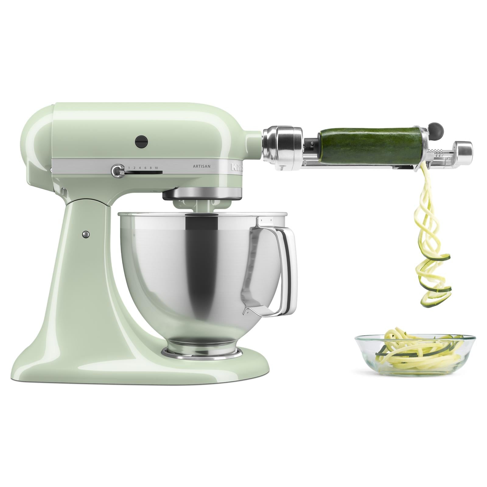 KitchenAid Pistachio Artisan® Series Tilt-Head Stand Mixer with Premium Accessory Pack - KSM195PSPT
