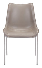 Teglberg Dining Chair - Greyish Brown/Silver - Set of 2
