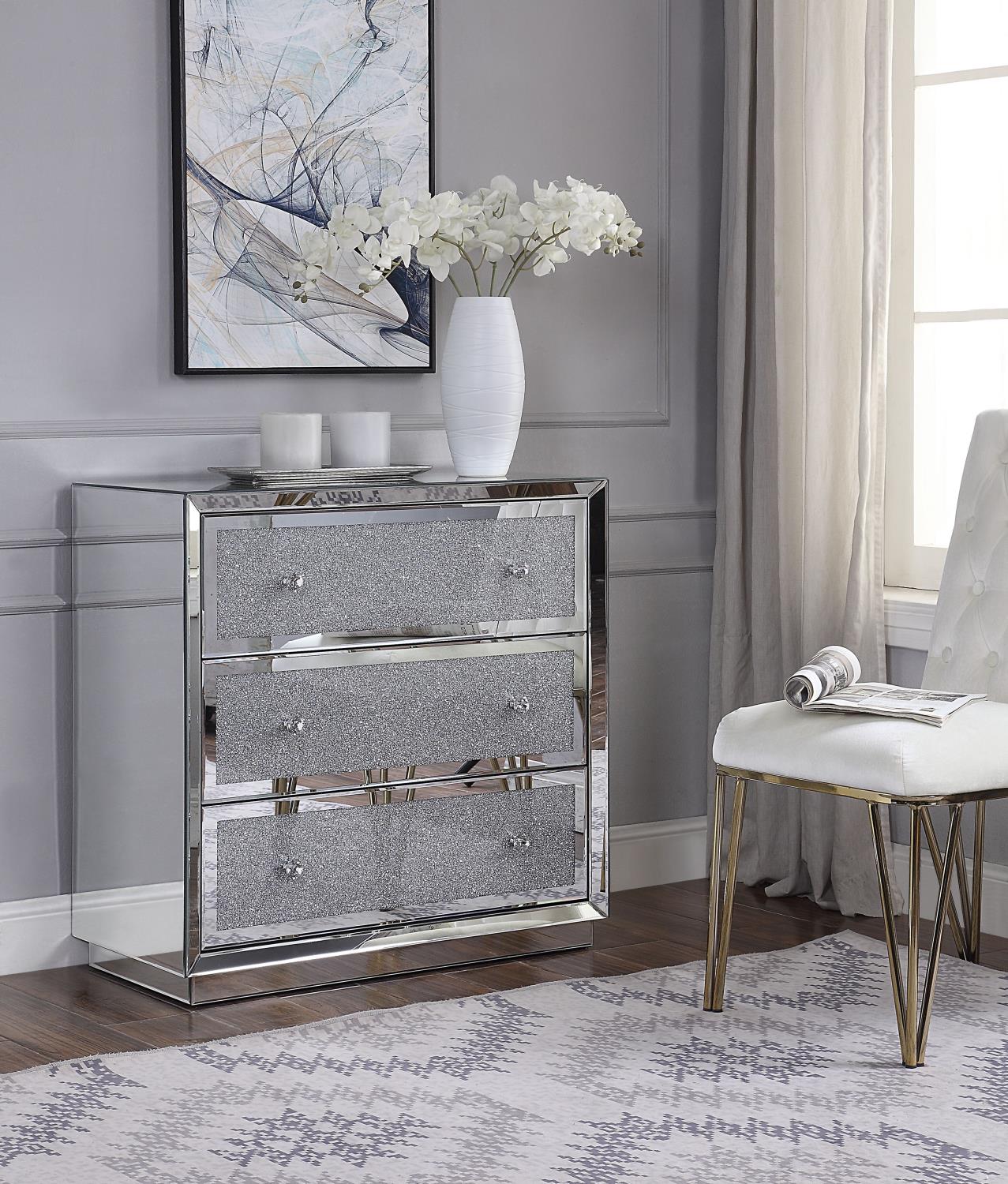 Toya Compact Mirrored Dresser