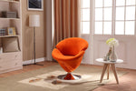 Niani Swivel Accent Chair - Orange