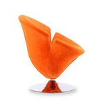 Niani Swivel Accent Chair - Orange
