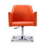 Aksu Adjustable Height Swivel Accent Chair - Orange
