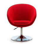 Hita Adjustable Height Swivel Chair - Red