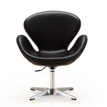Nagqu Adjustable Height Swivel Accent Chair - Black