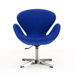 Nagqu Adjustable Height Swivel Accent Chair - Blue