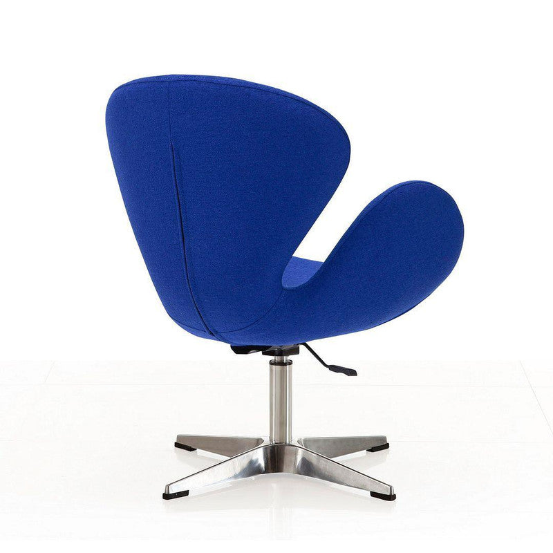Nagqu Adjustable Height Swivel Accent Chair - Blue