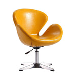 Nagqu Adjustable Height Swivel Accent Chair - Yellow