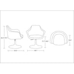 Obernai Adjustable Height Swivel Accent Chair