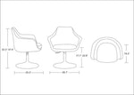 Obernai Adjustable Height Swivel Accent Chair