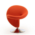 Patras Swivel Accent Chair - Orange