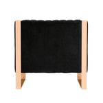 Adulis Velvet Accent Chair - Black