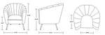 Misripara Velvet Accent Chair - Blush