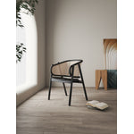 Koldby Armchair - Black/Natural Cane