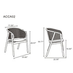 Koldby Armchair - Black/Natural Cane