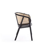 Koldby Armchair - Black/Natural Cane