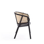 Koldby Armchair - Black/Natural Cane