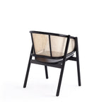 Koldby Armchair - Black/Natural Cane