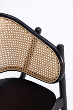Koldby Armchair - Black/Natural Cane