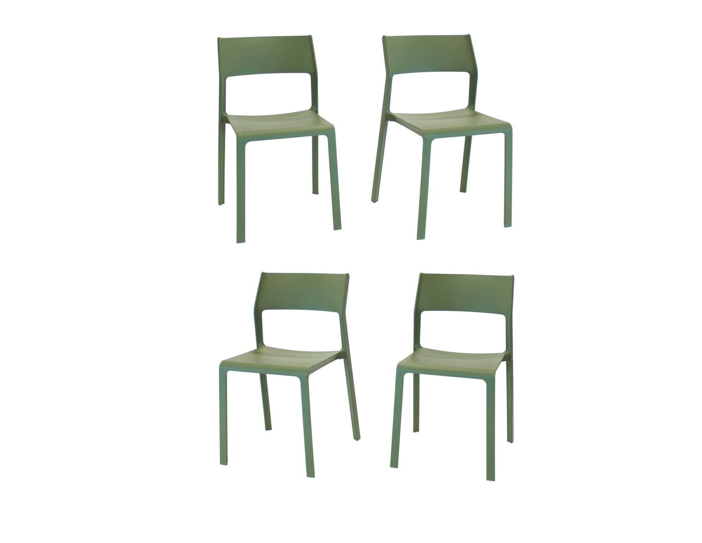 Nardi Trill I Outdoor Dining Side Chair - Set of 4 - Agave
