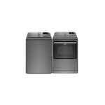 Maytag Metallic Slate Smart Top-Load Washer (5.4 cu. ft.) & Electric Dryer (7.4 cu. ft.) - MVW6230HC/YMED7230HC