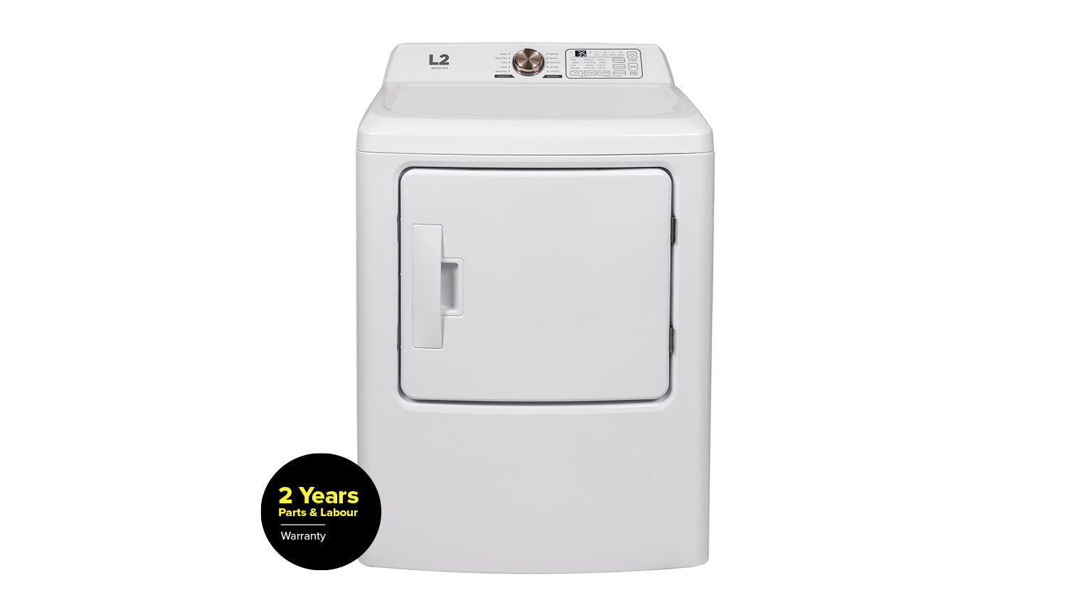 L2 White Electric Dryer (6.7 Cu. Ft) - LE43A3AWW--