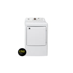 L2 White Electric Dryer with French Display (7.5 Cu. Ft) - LE52N1BWWCFR