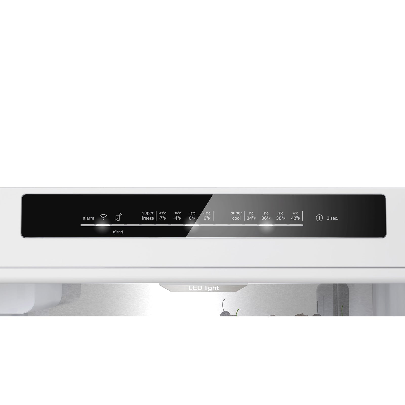Bosch 24" Black Glass Smart Free-Standing Counter-depth Bottom Freezer Refrigerator with Home Connect (12.8) - B24CB80ESB