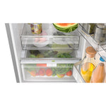 Bosch 24" White Glass Smart Free-Standing Counter-depth Bottom Freezer Refrigerator with Home Connect (12.8 Cu. Ft) - B24CB80ESW
