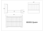 Belleme Queen Bed - Graphite