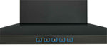 Broan Black Stainless Steel 30" 450 CFM Designer Chimney Range Hood - BWS1304BLS
