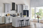 Broan Black Stainless Steel 30" 450 CFM Designer Chimney Range Hood - BWS1304BLS