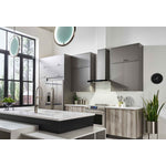 Broan Stainless Steel WITH Black Glass Panel 30" 450 CFM Designer Chimney Range Hood - BWT1304SSB