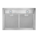 Broan Stainless Steel WITH Black Glass Panel 30" 450 CFM Designer Chimney Range Hood - BWT1304SSB