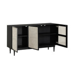 Snaregade Reclaimed Pine Buffet - Matte Black