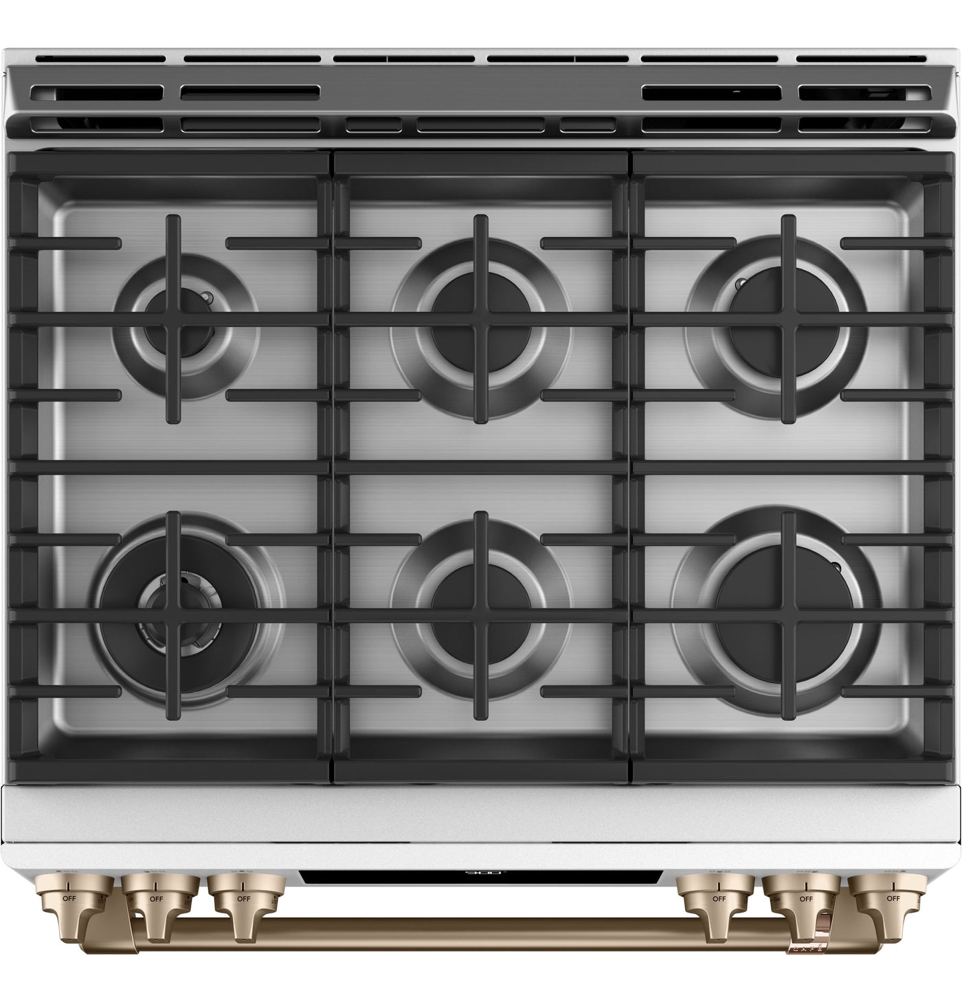 Café™ Matte White 30'' Slide-In Front Control Dual-Fuel Convection Range with Air Fry and Warming Drawer (5.7 Cu.Ft) - CC2S900P4MW2